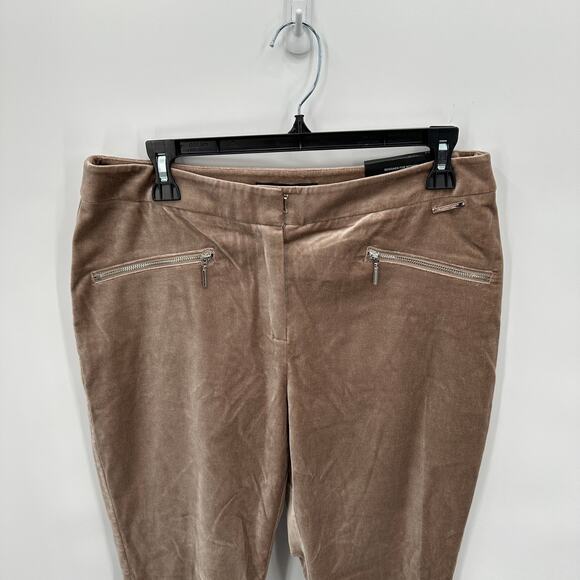 CHICO'S Black Label Velveteen Skinny Leg Pants in Taos Taupe // .5 US 6 - Picture 4 of 13